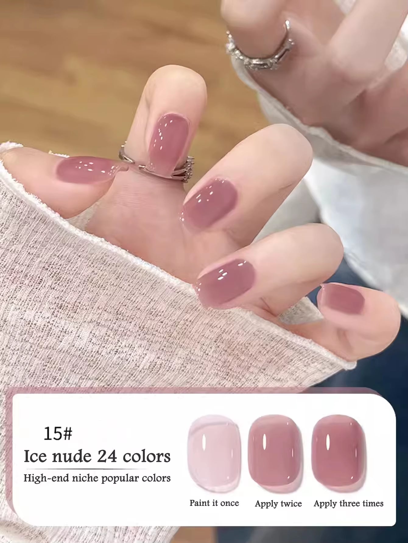 1-30Pcs ZH Spring Summer Popular Jelly Jade Ice Transparent Nude Pink UV Gel Nail Polish All-Match Kit Nail Salon Nail Art
