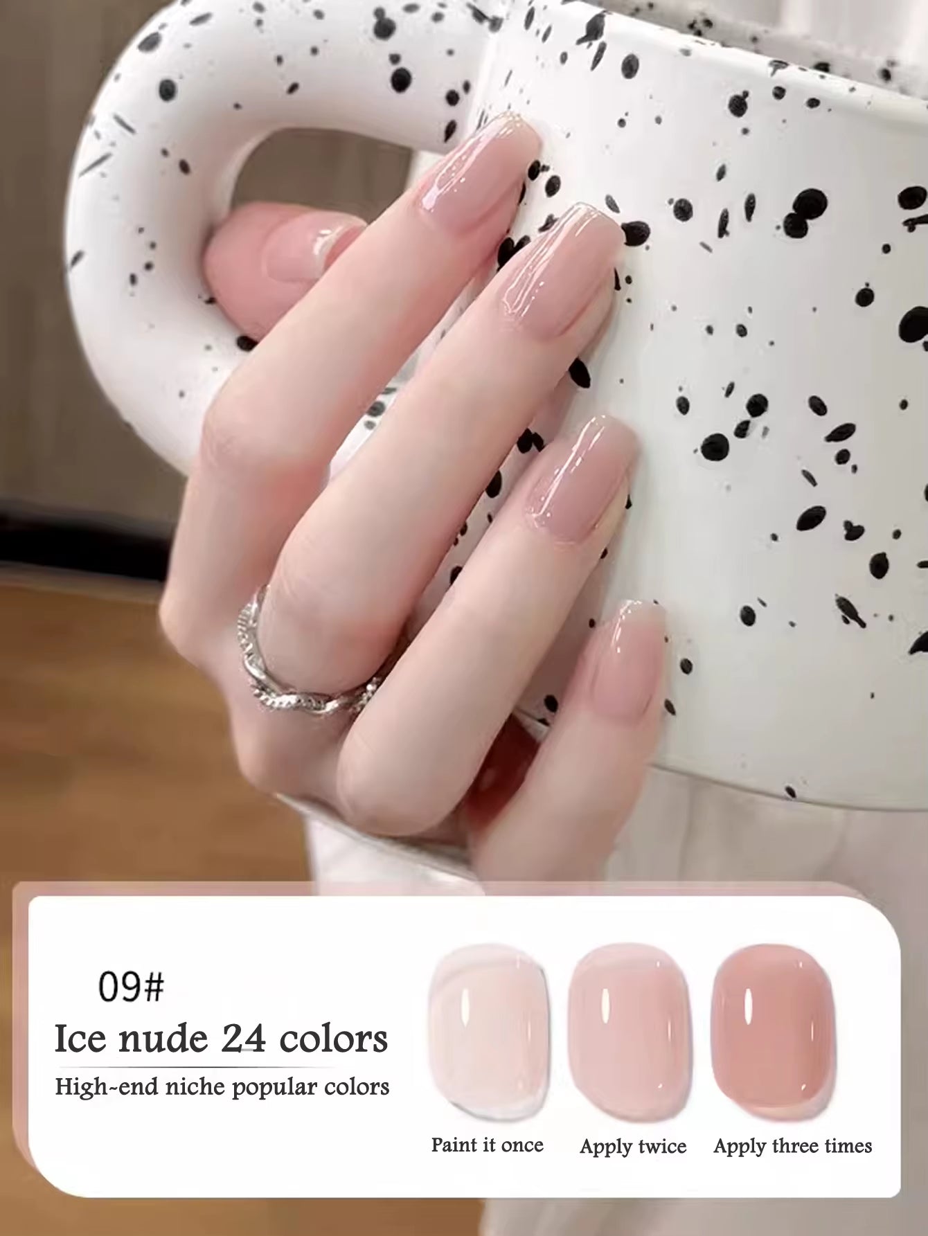 1-30Pcs ZH Spring Summer Popular Jelly Jade Ice Transparent Nude Pink UV Gel Nail Polish All-Match Kit Nail Salon Nail Art