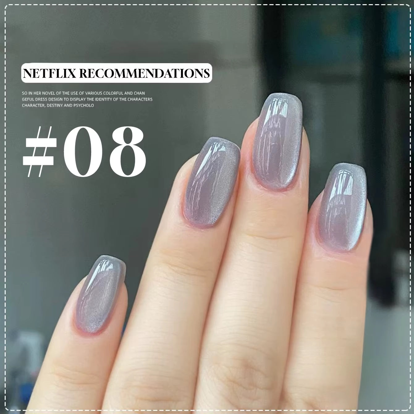 MIANEL 12ML 1-12PCS Flower-Like Satin Cat Eye Gel Nail Polish, Popular Whitening Nail Polish, Suitable for Nails and Toe Nail