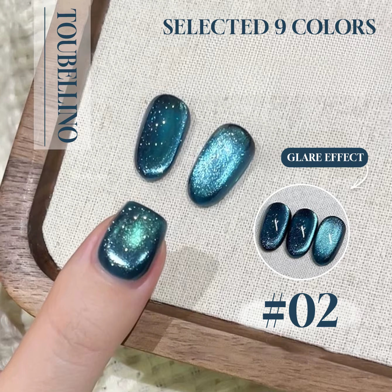 MIANEL 12ML 1-12PCS Flower-Like Satin Cat Eye Gel Nail Polish, Popular Whitening Nail Polish, Suitable for Nails and Toe Nail