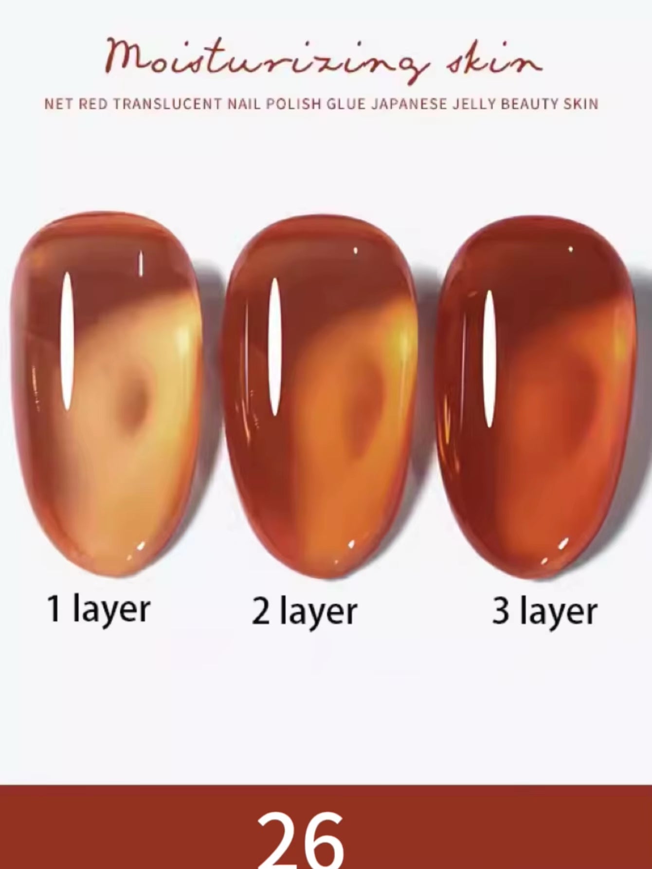 1-30Pcs ZH Spring Summer Popular Jelly Jade Ice Transparent Nude Pink UV Gel Nail Polish All-Match Kit Nail Salon Nail Art