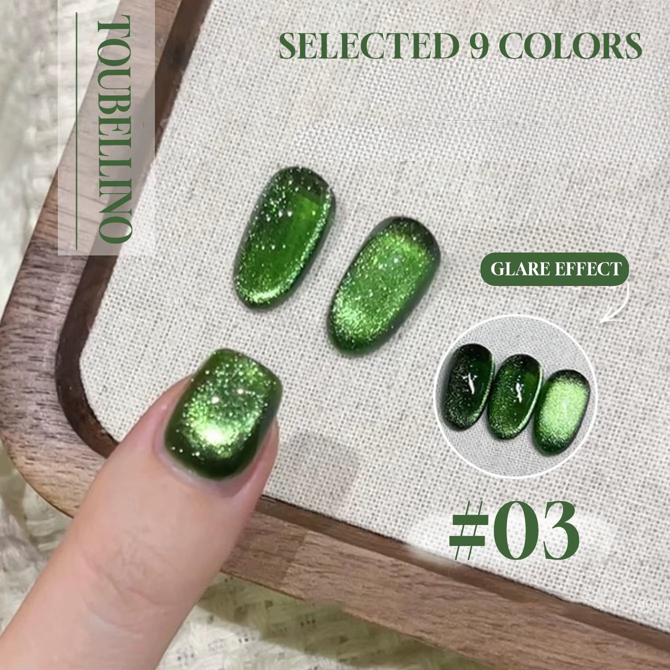 MIANEL 12ML 1-12PCS Flower-Like Satin Cat Eye Gel Nail Polish, Popular Whitening Nail Polish, Suitable for Nails and Toe Nail