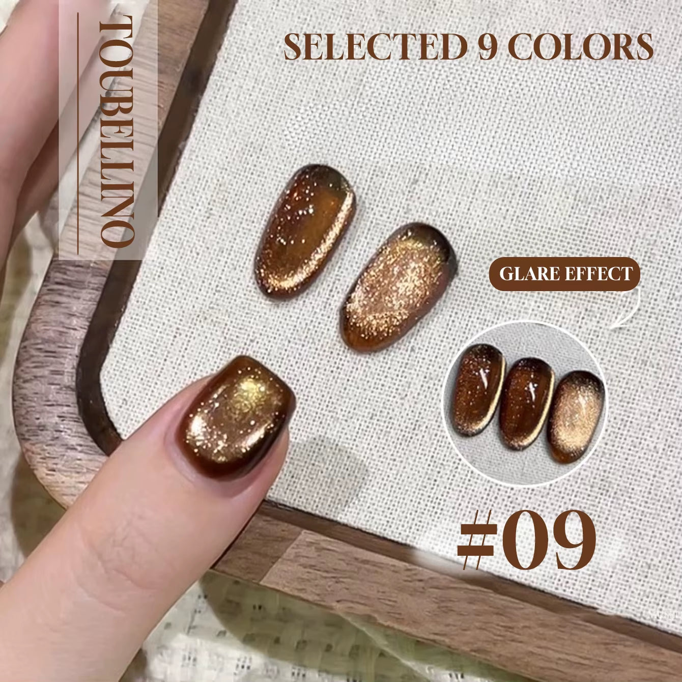 MIANEL 12ML 1-12PCS Flower-Like Satin Cat Eye Gel Nail Polish, Popular Whitening Nail Polish, Suitable for Nails and Toe Nail