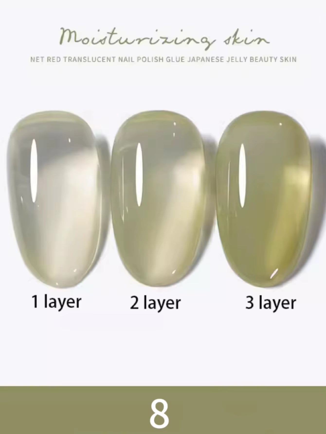 1-30Pcs ZH Spring Summer Popular Jelly Jade Ice Transparent Nude Pink UV Gel Nail Polish All-Match Kit Nail Salon Nail Art