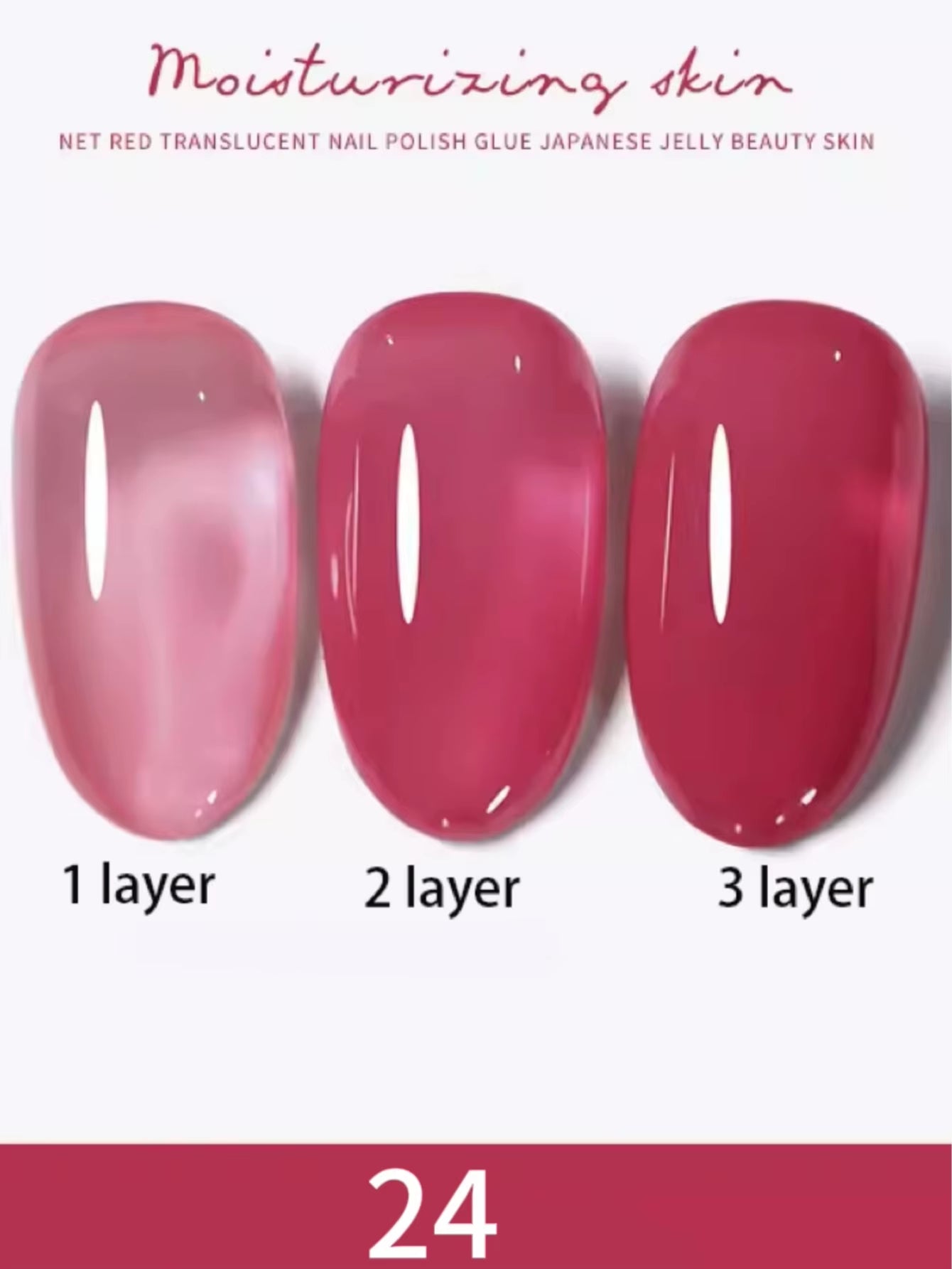 1-30Pcs ZH Spring Summer Popular Jelly Jade Ice Transparent Nude Pink UV Gel Nail Polish All-Match Kit Nail Salon Nail Art