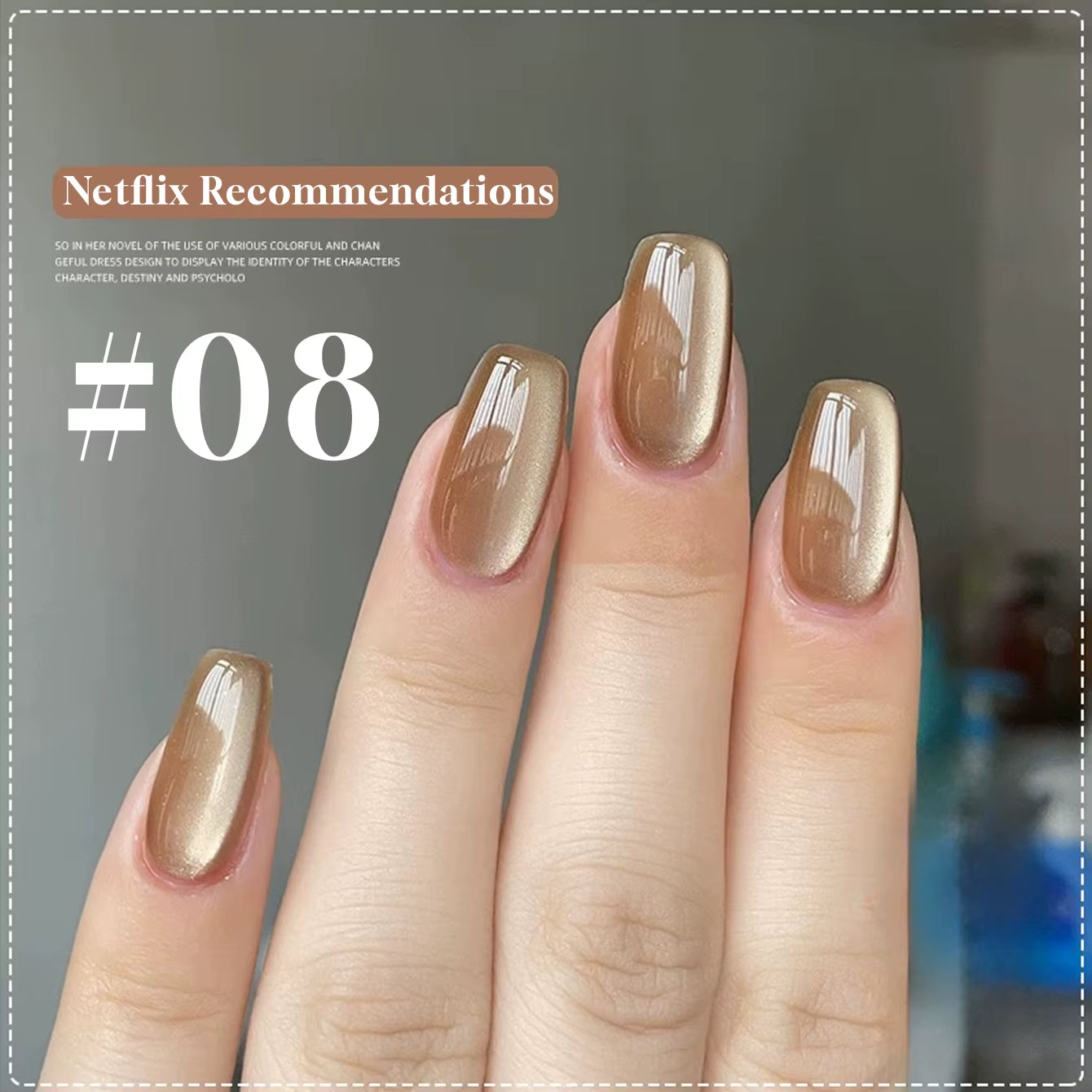 MIANEL 12ML 1-12PCS Flower-Like Satin Cat Eye Gel Nail Polish, Popular Whitening Nail Polish, Suitable for Nails and Toe Nail