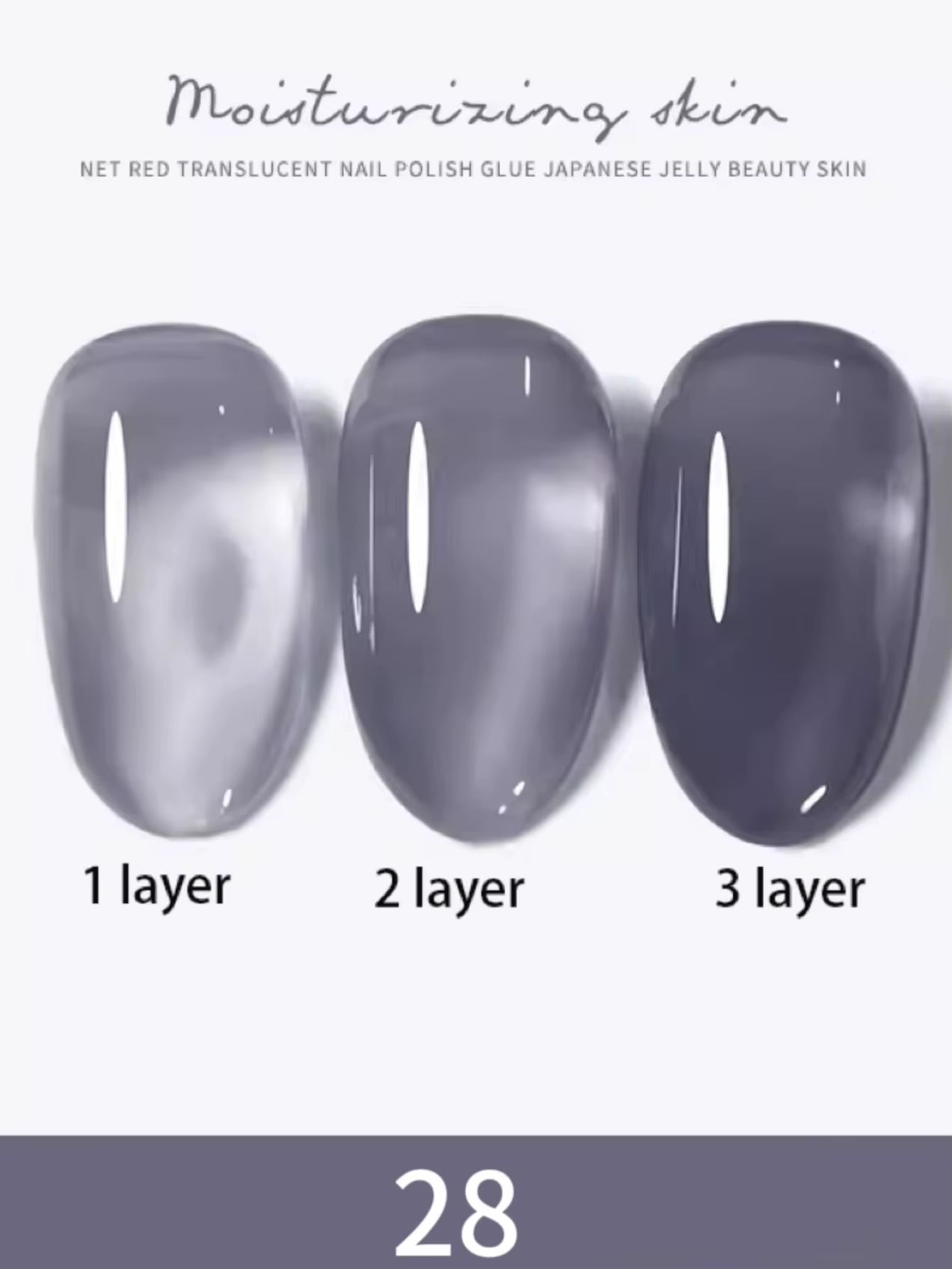 1-30Pcs ZH Spring Summer Popular Jelly Jade Ice Transparent Nude Pink UV Gel Nail Polish All-Match Kit Nail Salon Nail Art
