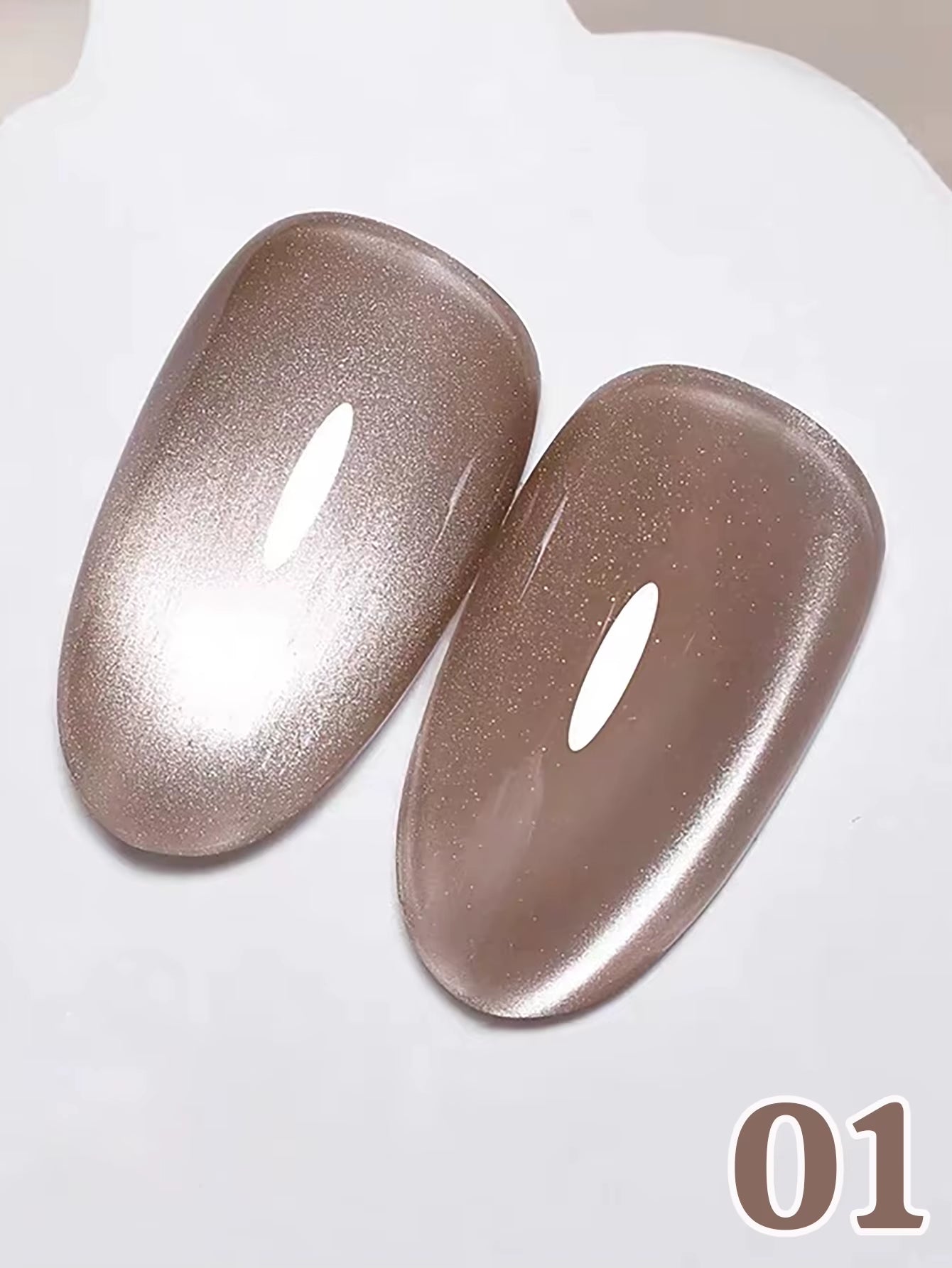 MIANEL 12ML 1-12PCS Flower-Like Satin Cat Eye Gel Nail Polish, Popular Whitening Nail Polish, Suitable for Nails and Toe Nail