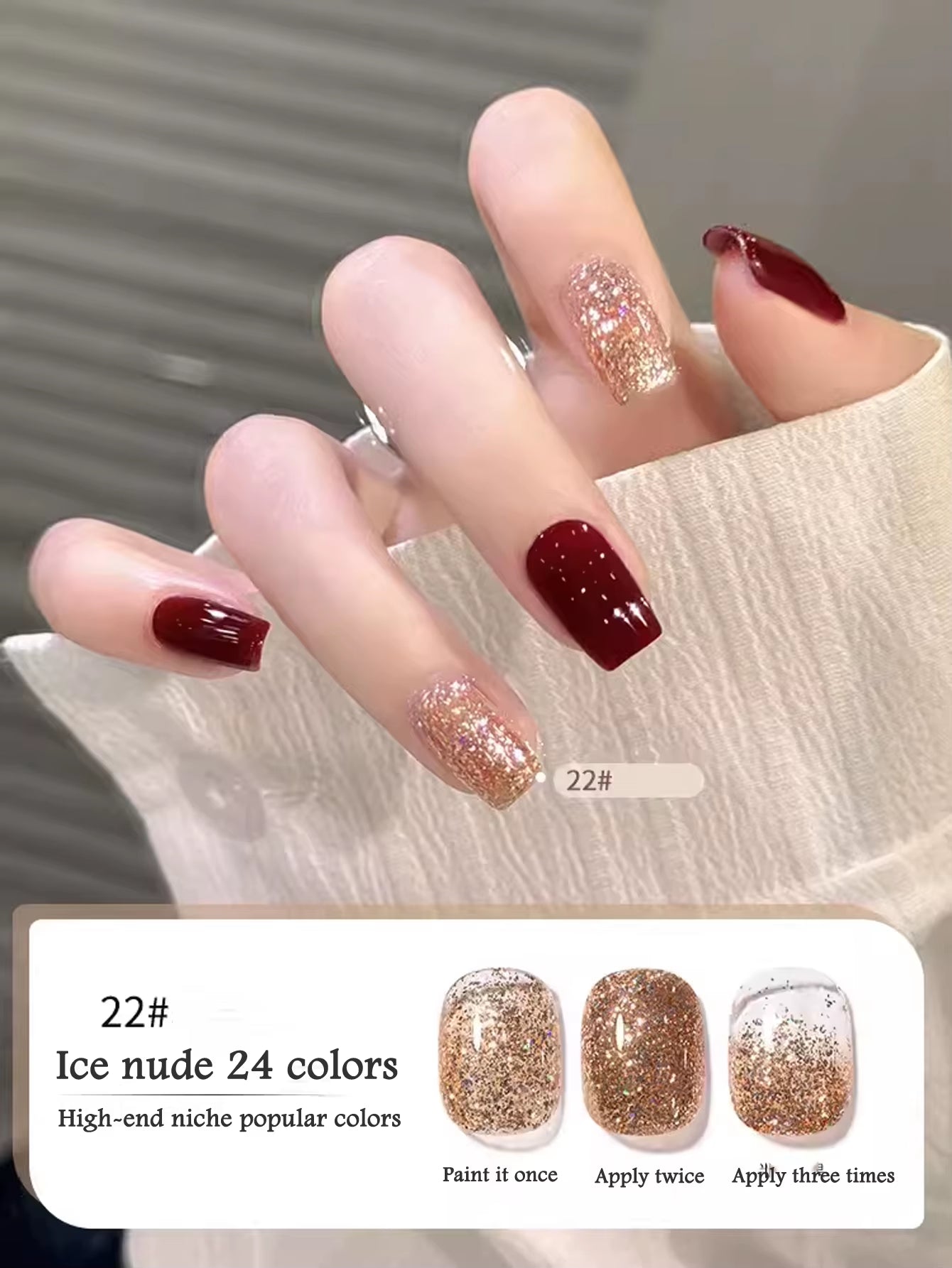 1-30Pcs ZH Spring Summer Popular Jelly Jade Ice Transparent Nude Pink UV Gel Nail Polish All-Match Kit Nail Salon Nail Art
