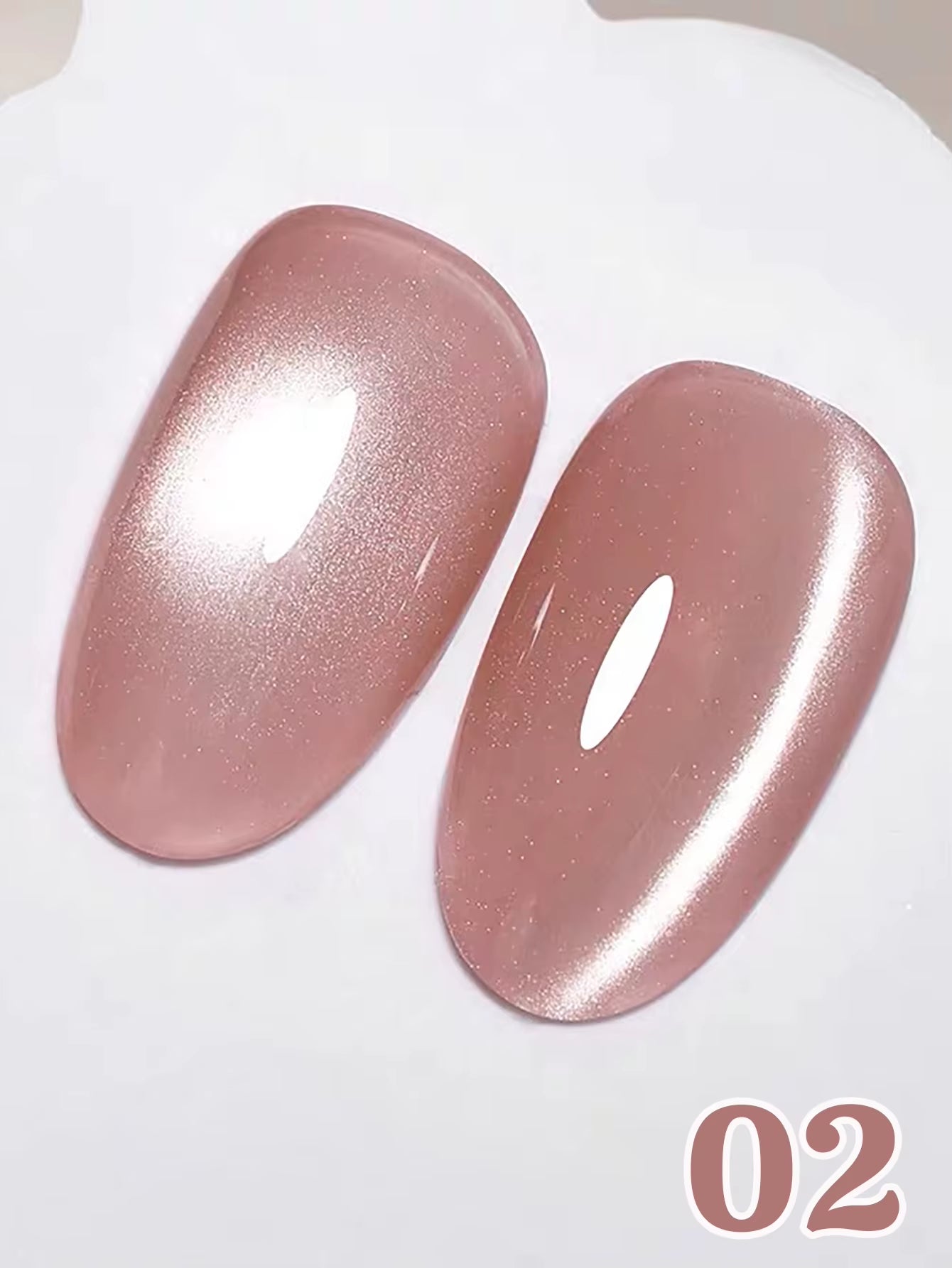 MIANEL 12ML 1-12PCS Flower-Like Satin Cat Eye Gel Nail Polish, Popular Whitening Nail Polish, Suitable for Nails and Toe Nail