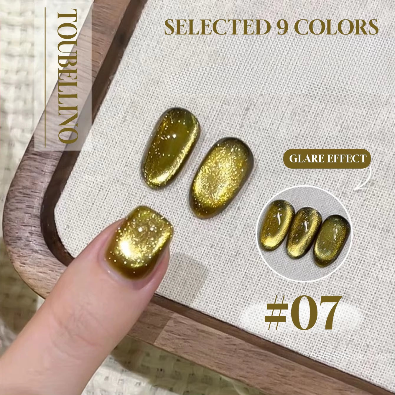 MIANEL 12ML 1-12PCS Flower-Like Satin Cat Eye Gel Nail Polish, Popular Whitening Nail Polish, Suitable for Nails and Toe Nail