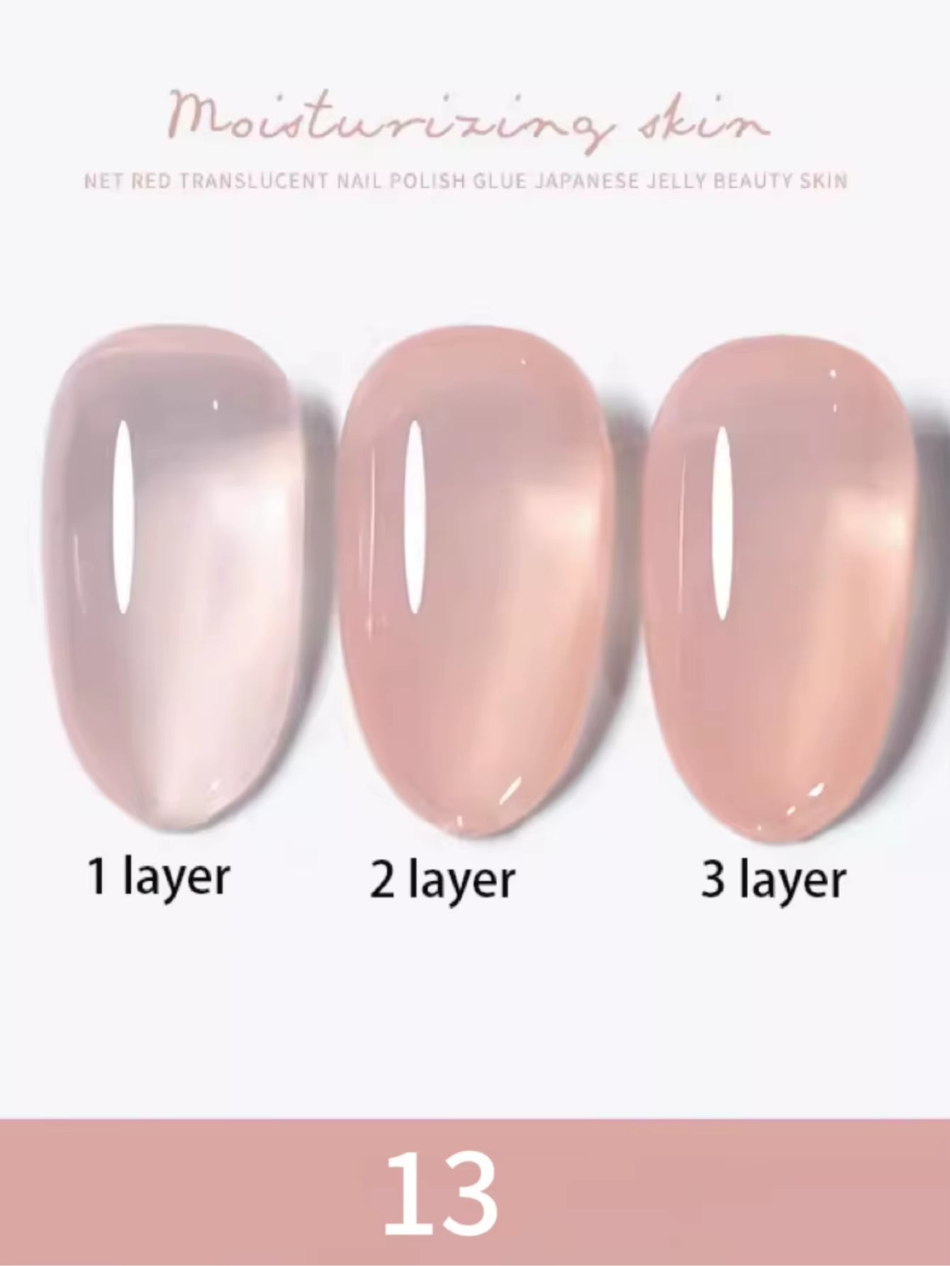 1-30Pcs ZH Spring Summer Popular Jelly Jade Ice Transparent Nude Pink UV Gel Nail Polish All-Match Kit Nail Salon Nail Art
