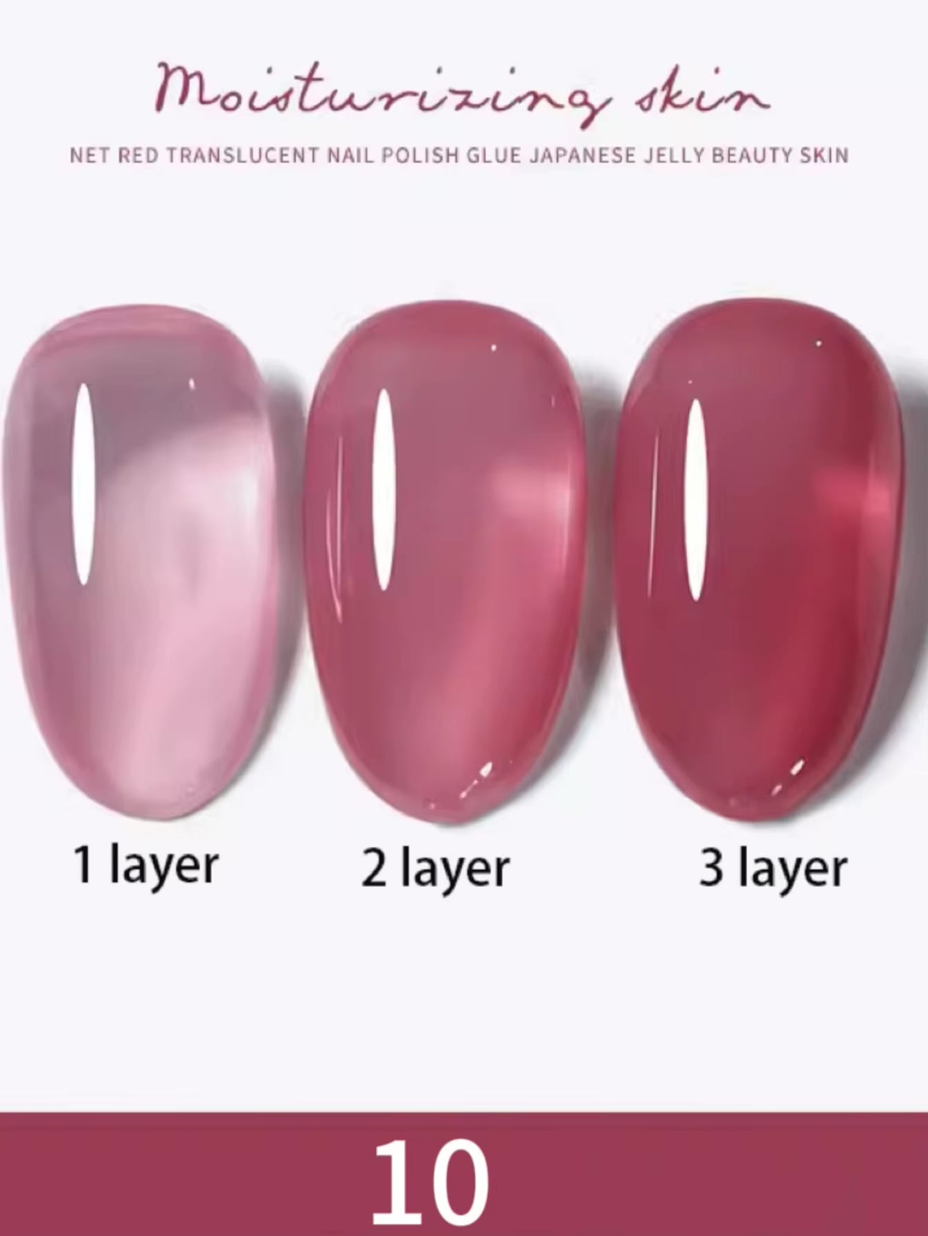 1-30Pcs ZH Spring Summer Popular Jelly Jade Ice Transparent Nude Pink UV Gel Nail Polish All-Match Kit Nail Salon Nail Art
